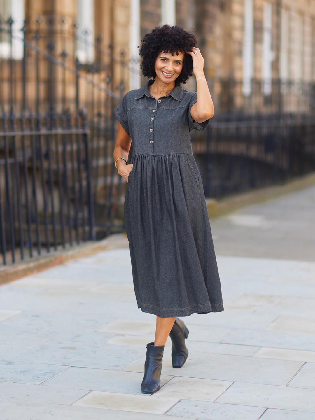 Rhiona | Everyday Denim Midi Dress