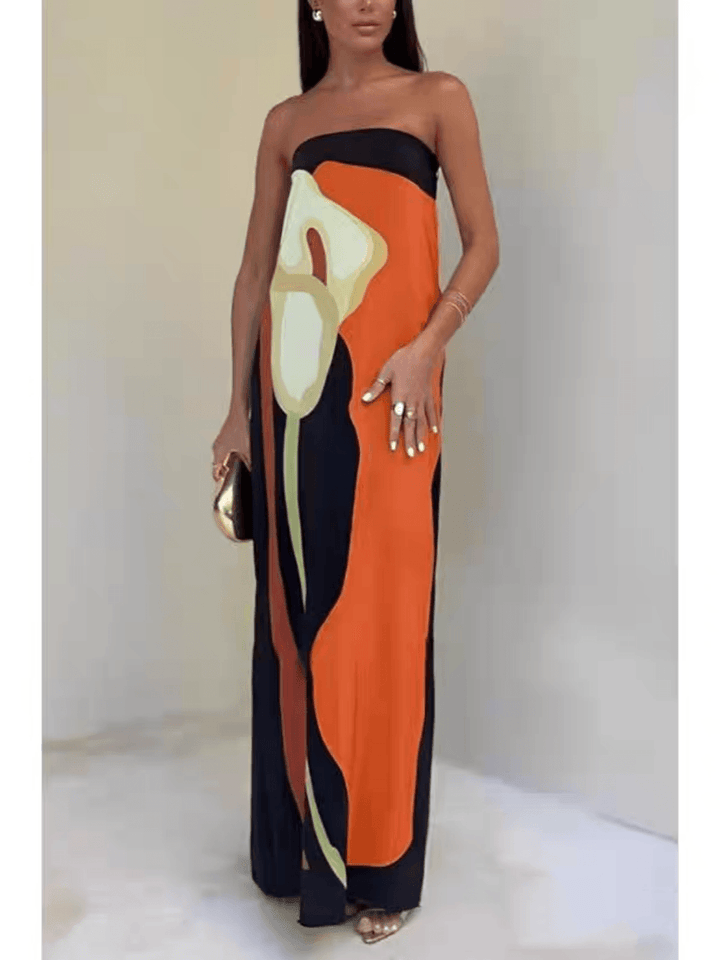 Eliana | Chic Strapless Maxi Dress