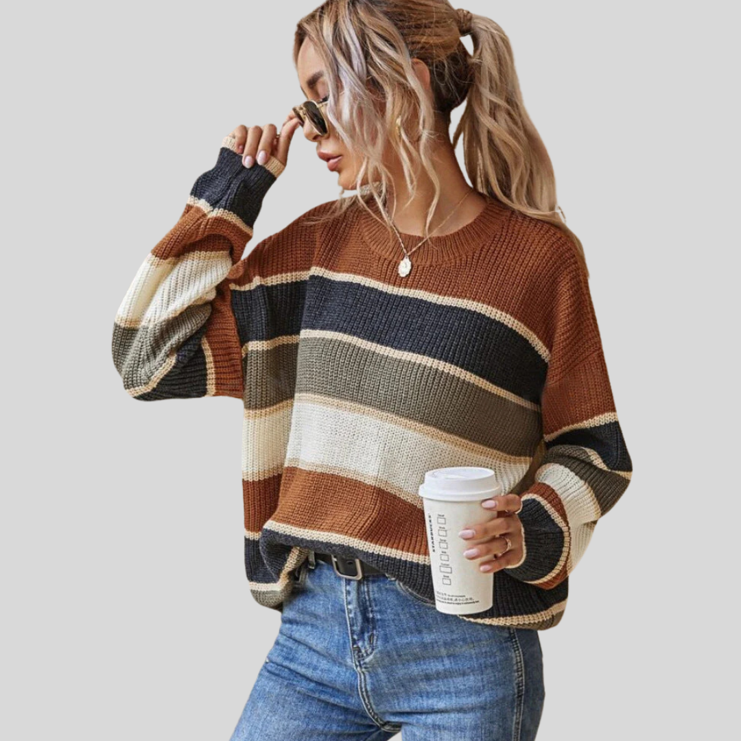 Somin | Comfy Round Neck Sweater
