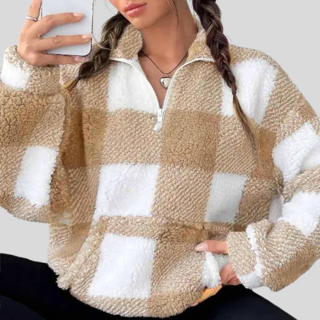 Malda | Chic Plaid Sweater