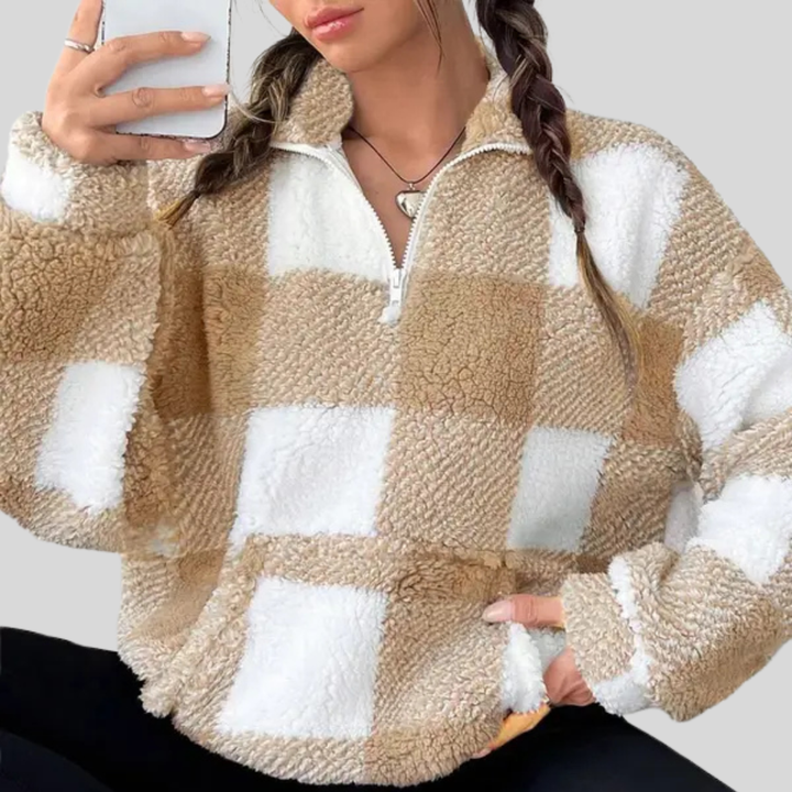 Malda | Chic Plaid Sweater