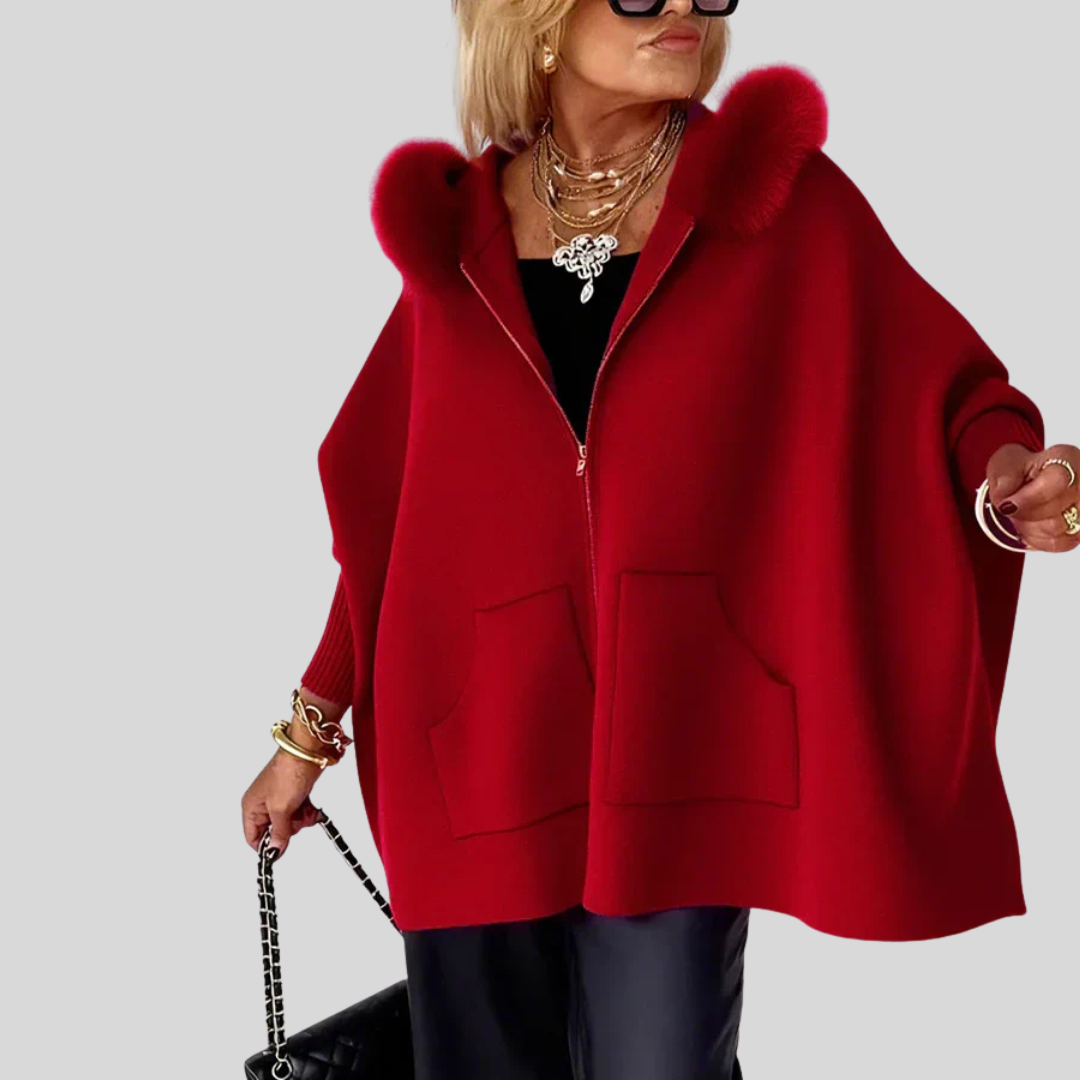 Arabelle | Casual Hooded Coat with Fur Collar
