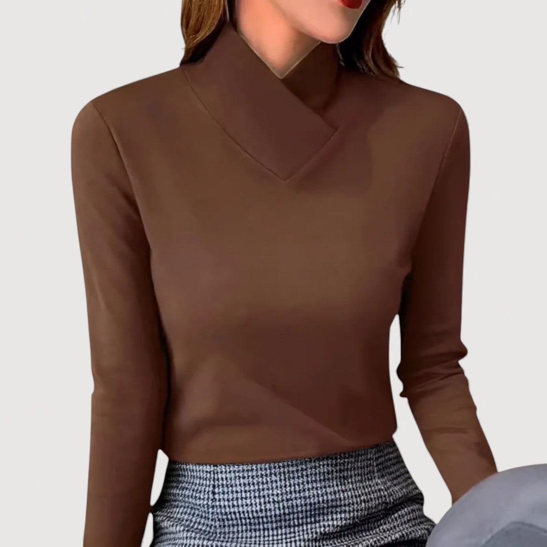 Mirah | Elegant Collar Top