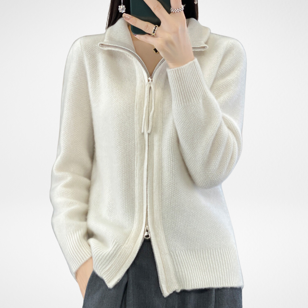 Katrina | Minimalist Zip Sweater