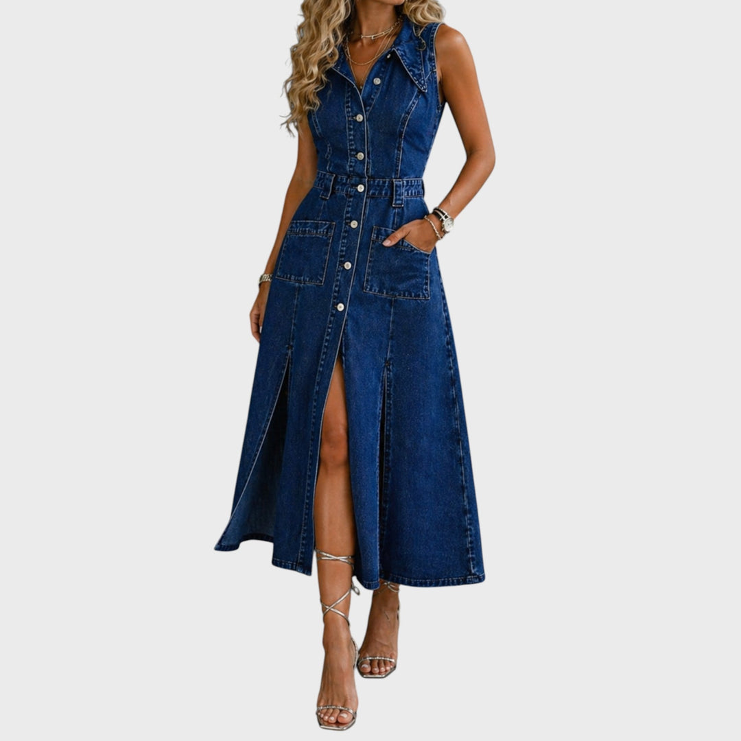 Camille | Open Front Vest Dress
