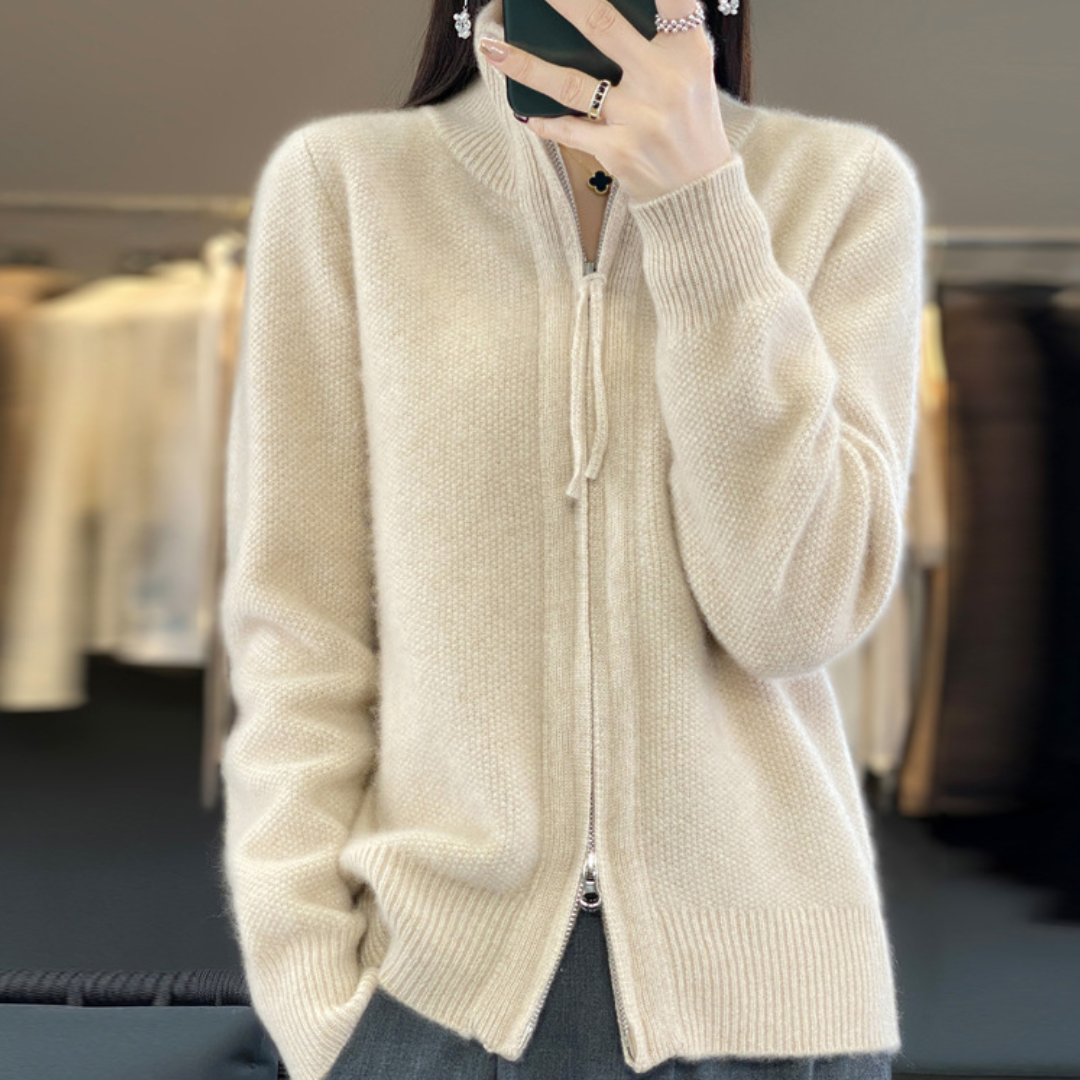 Katrina | Minimalist Zip Sweater