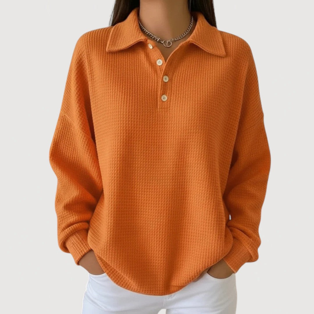 Emie | Cosy Polo Top