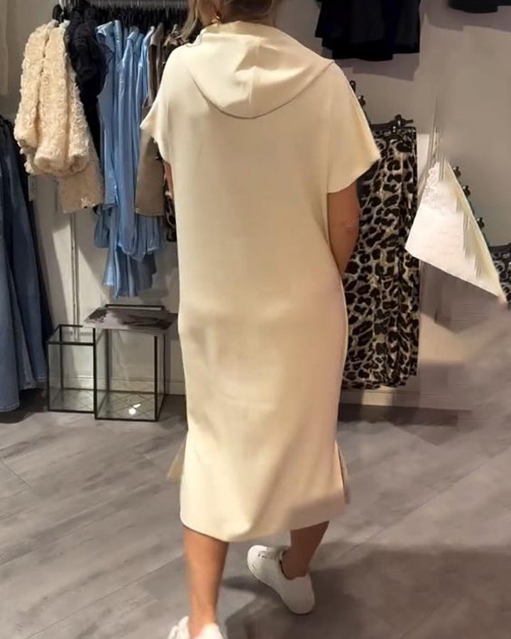 Britany | Casual Hoodie Midi Dress