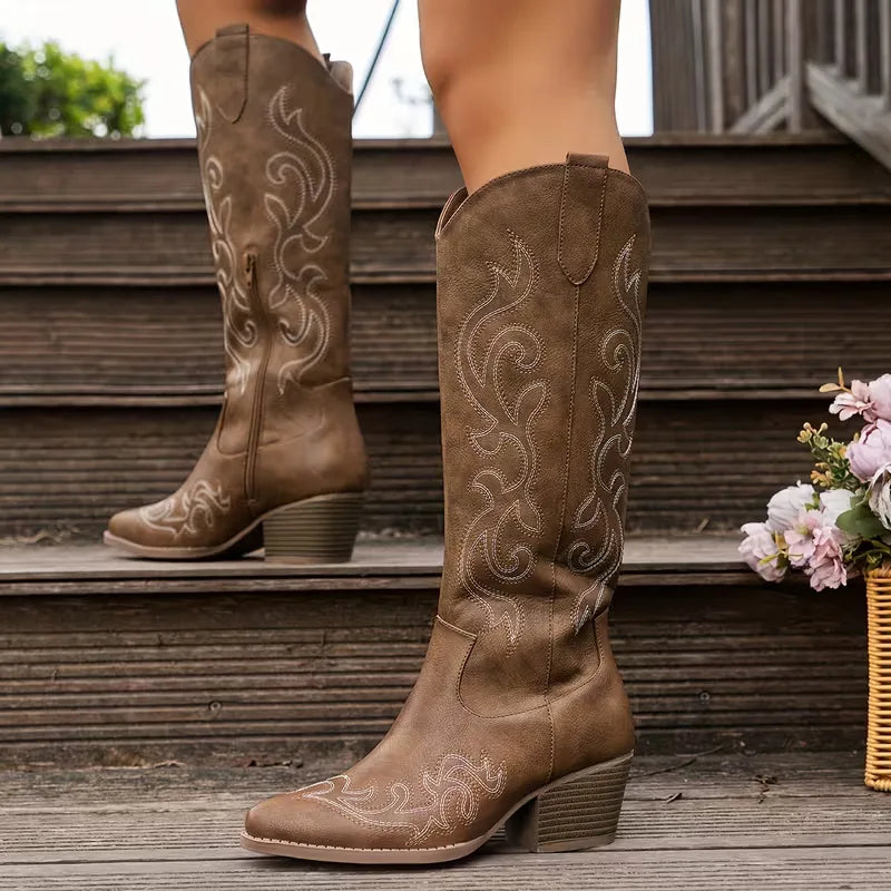 Kinsey | Western Leather Boots