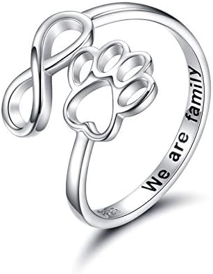 Donatella | Sterling Silver Paw Heart Ring