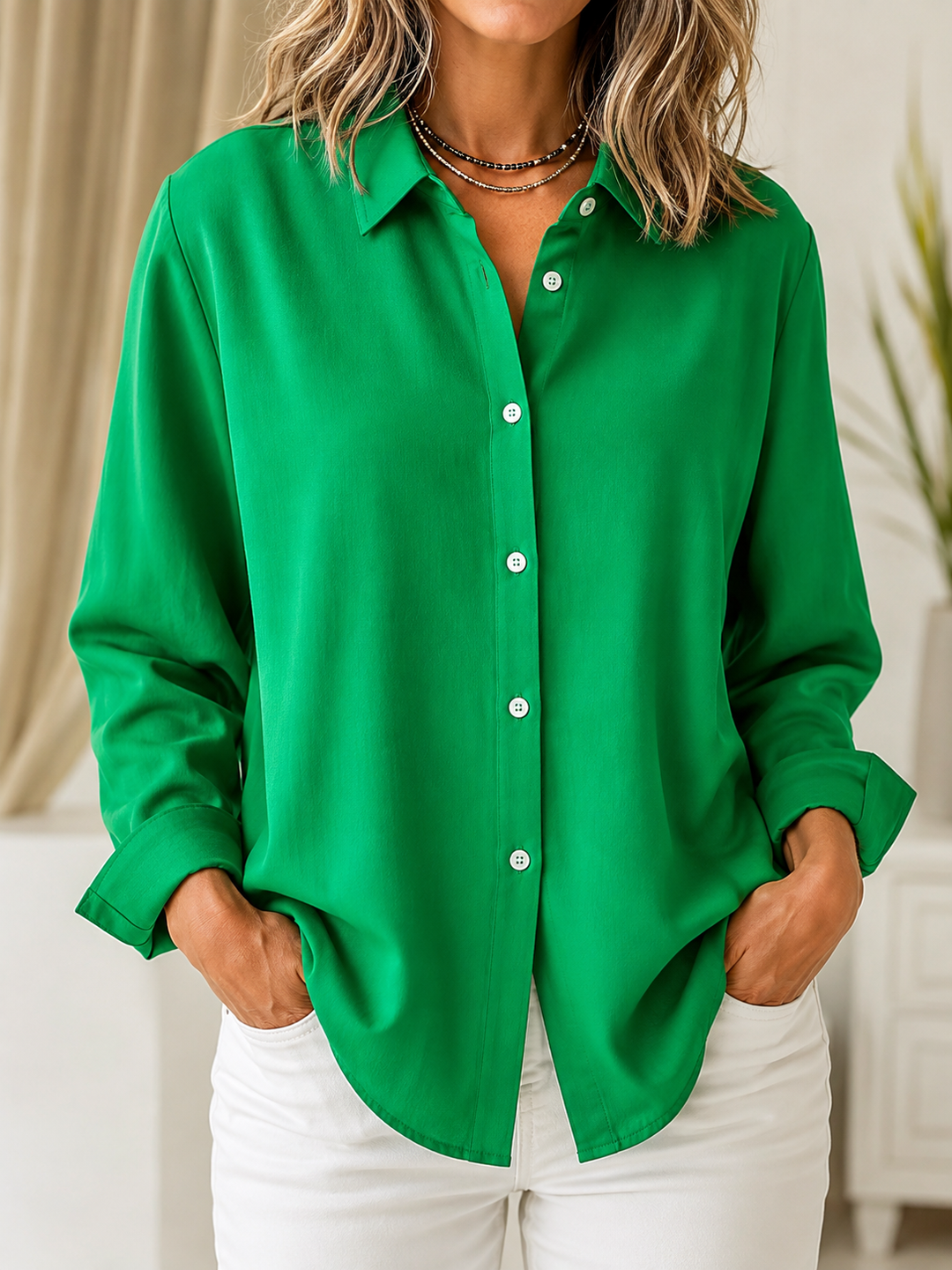 Niki | Classic Button Front Blouse