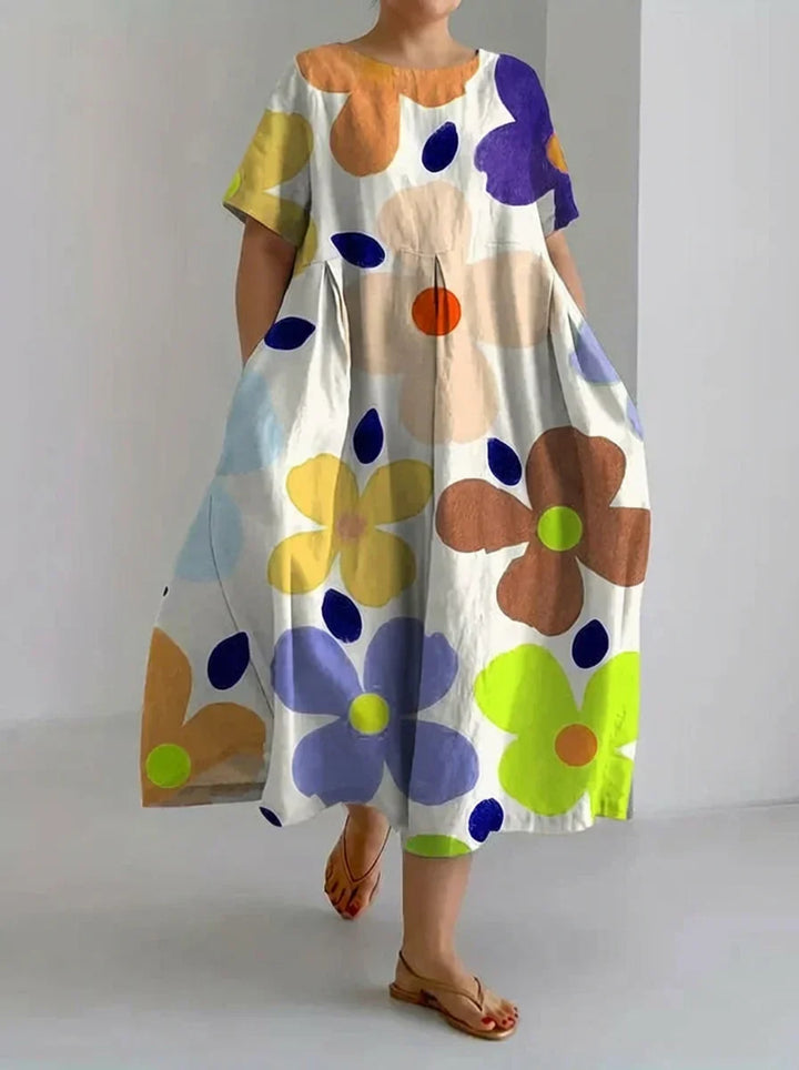 Harper | Retro Botanical Dress