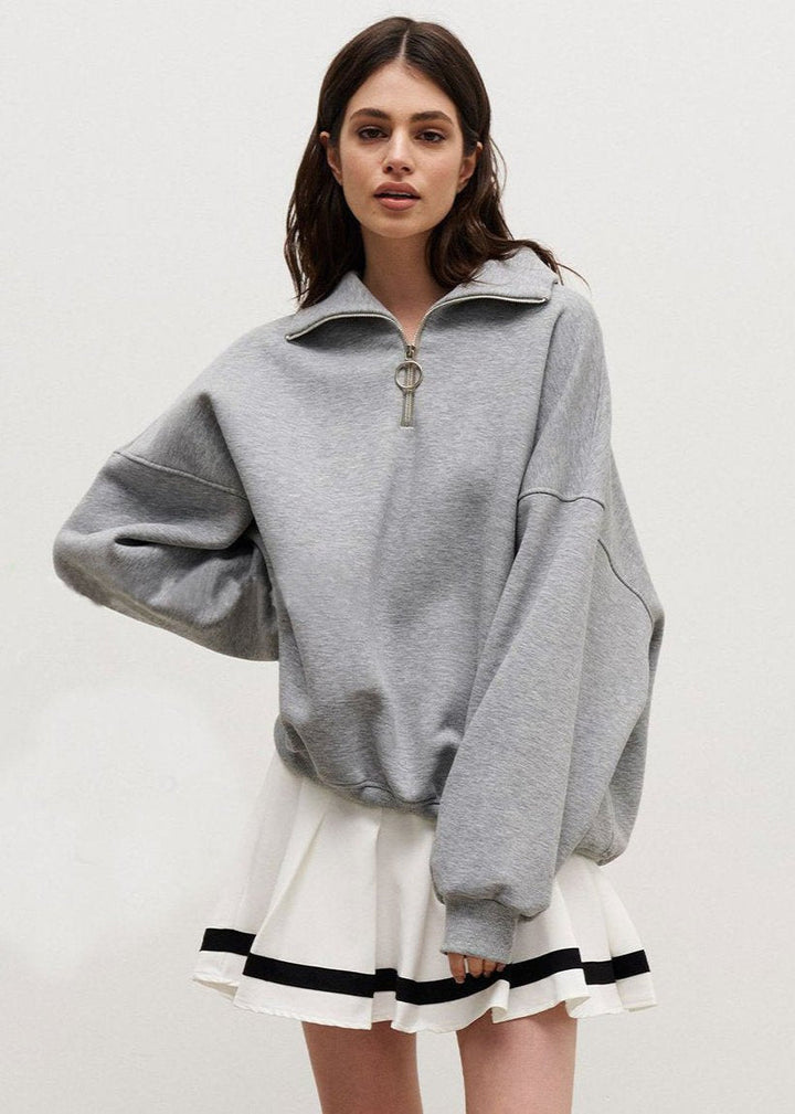 Fidelma | Relaxed Half-Zip Sweater