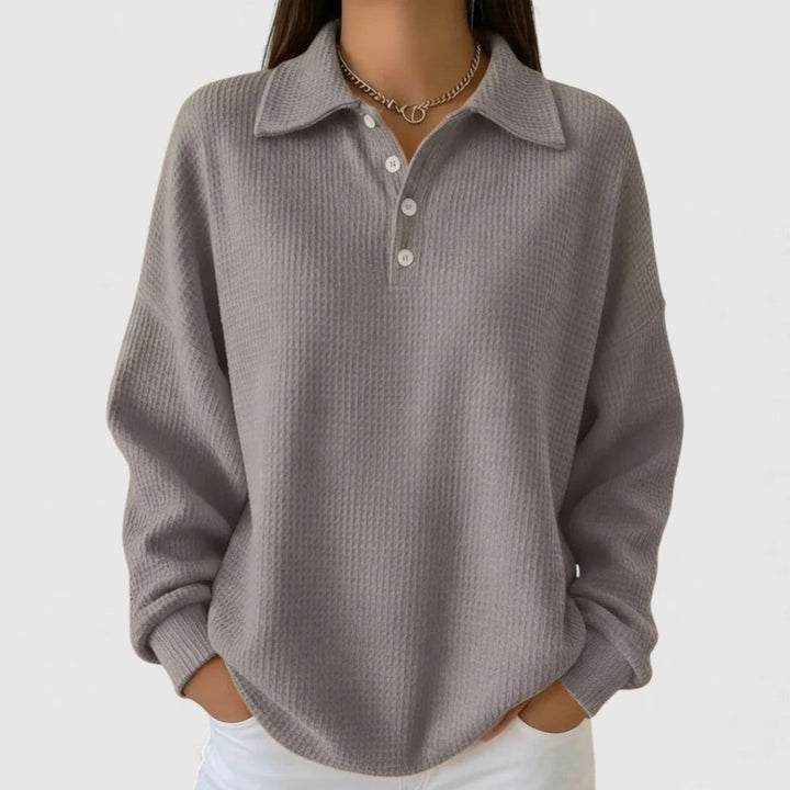 Emie | Cosy Polo Top