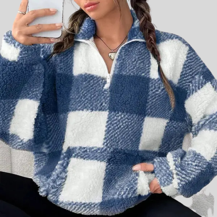 Malda | Chic Plaid Sweater