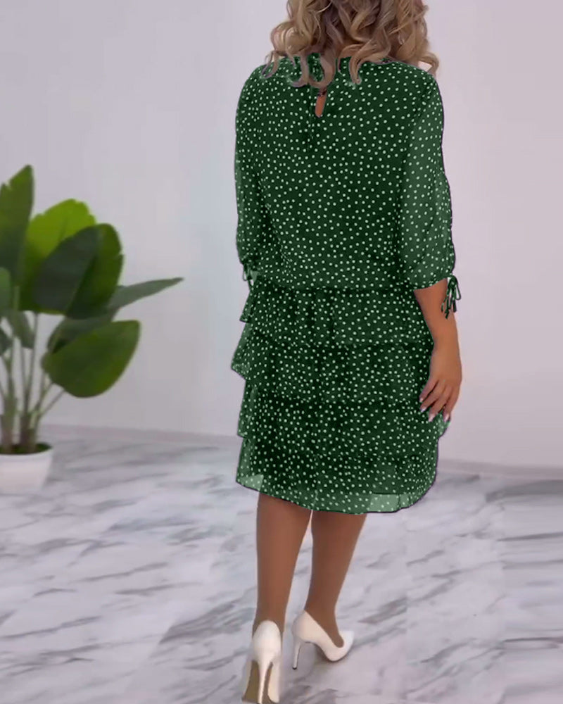 Tally | Polka Layered Mini Dress