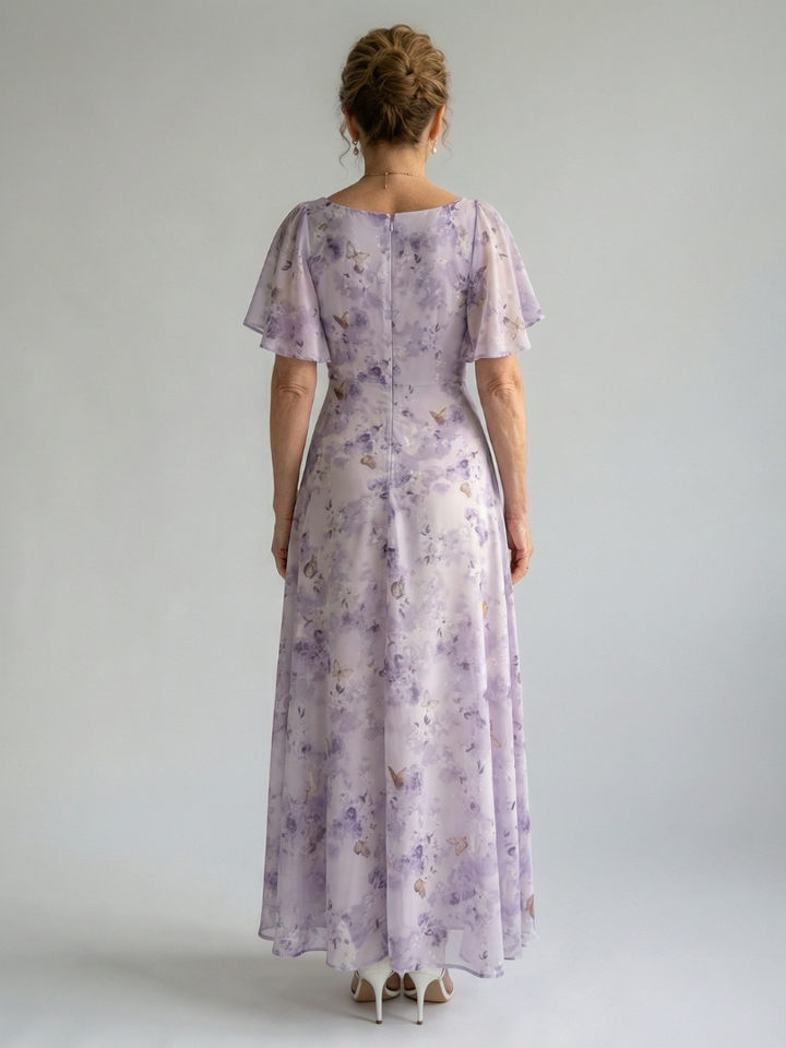 Hannah | Midi Dress with Flowing Sleeves