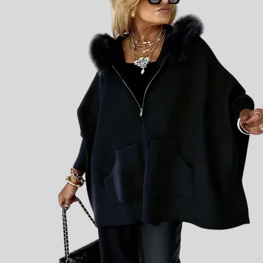 Arabelle | Casual Hooded Coat with Fur Collar