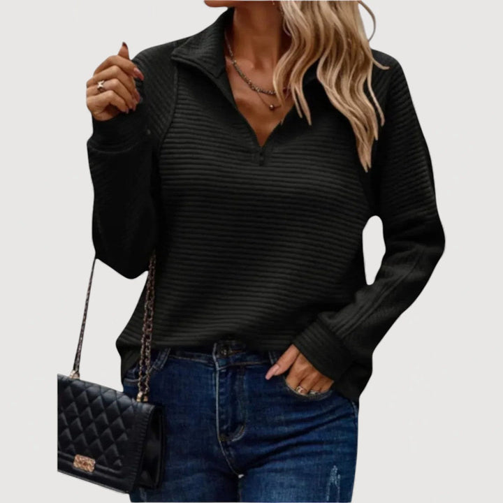 Jana | Cosy Half-Zip Top