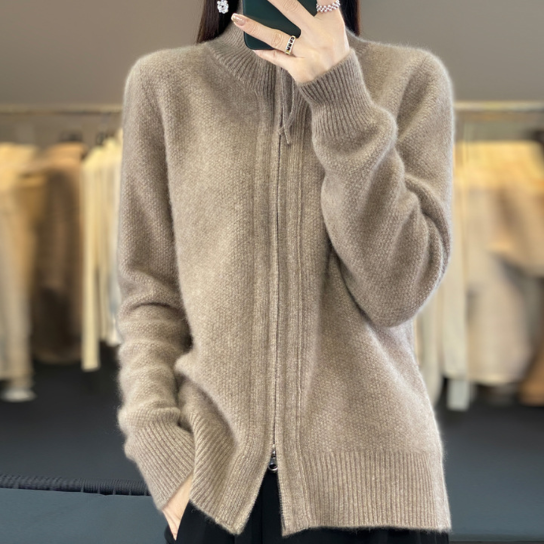 Katrina | Minimalist Zip Sweater