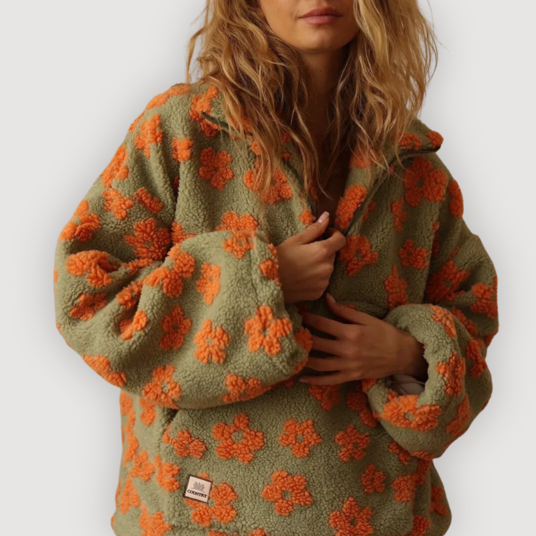 Mylene | Cosy Floral Pullover
