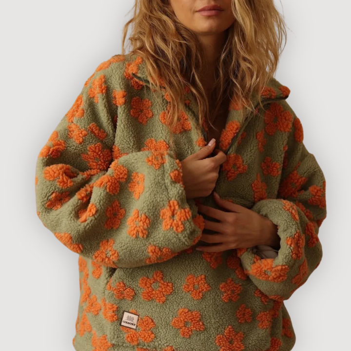 Mylene | Cosy Floral Pullover