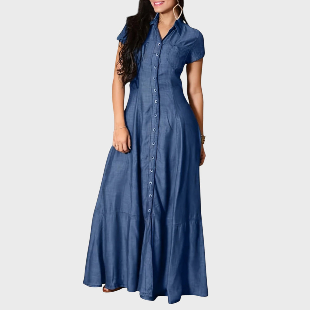 Mandy | Long Denim Dress