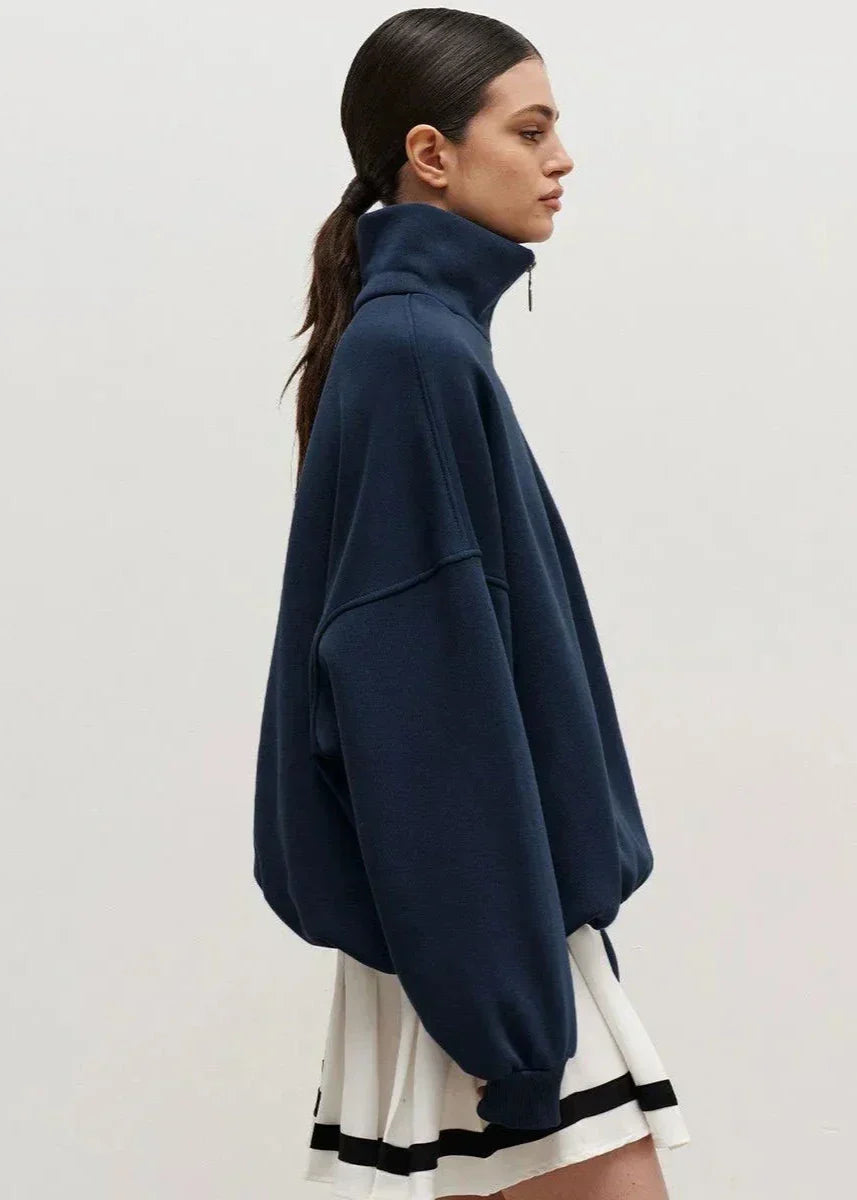 Fidelma | Relaxed Half-Zip Sweater