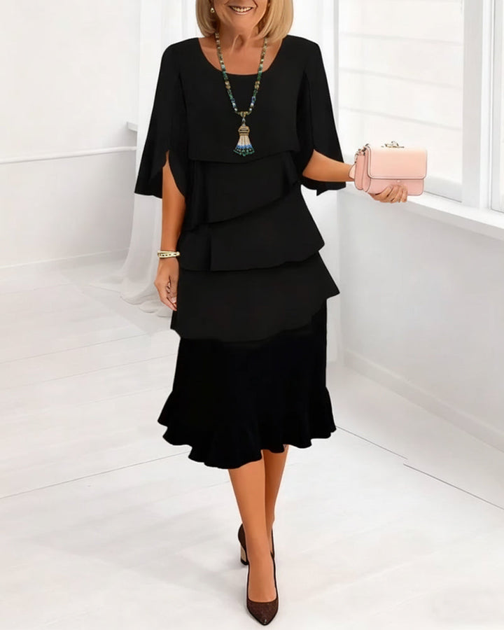 Annaliza | Elegant Comfort Ruffle Dress
