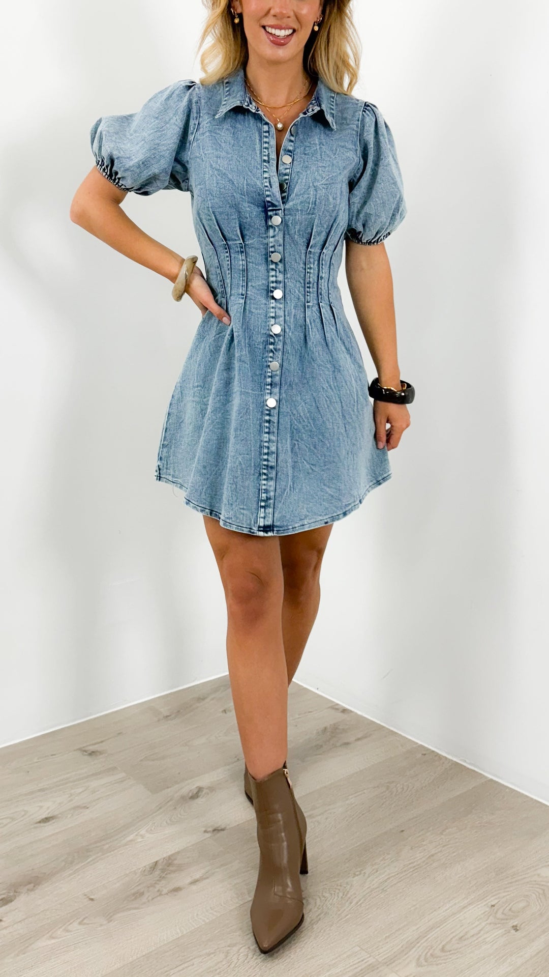 Kristen | Everyday Denim Midi Dress