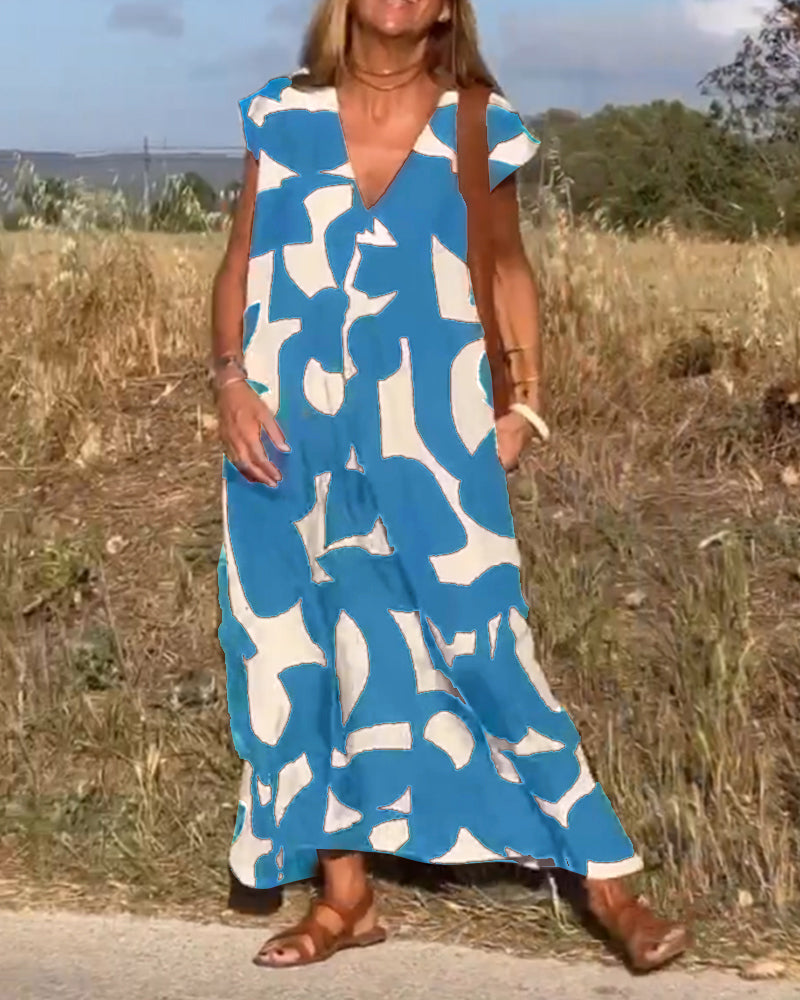Adeline | Comfortable Abstract Dress