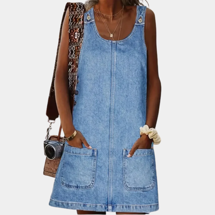 Lunaria | Casual Denim Pocket Dress