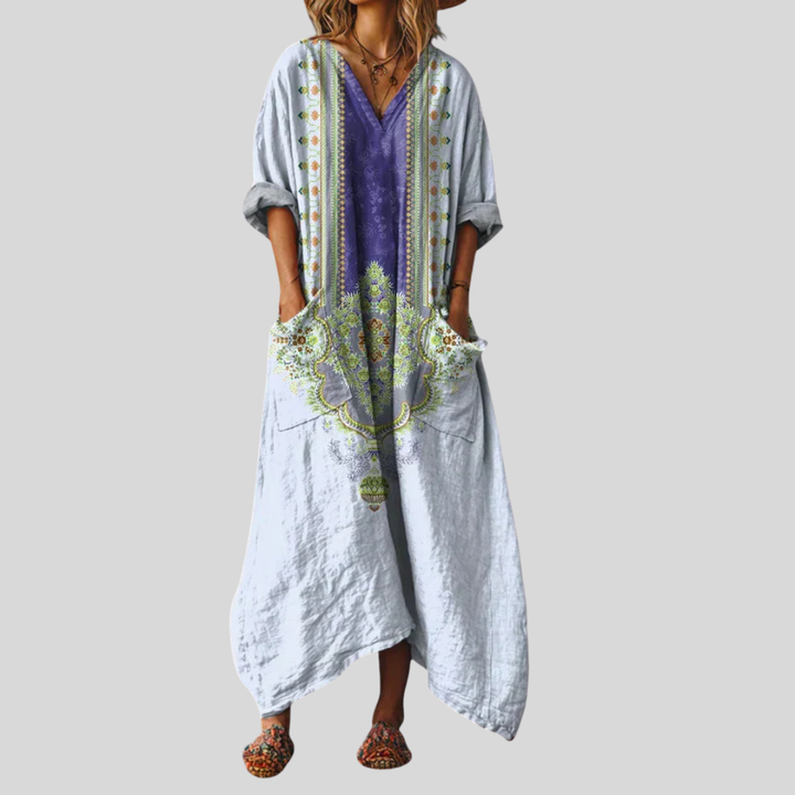 Solenya | Casual Long Sleeve Maxi Dress