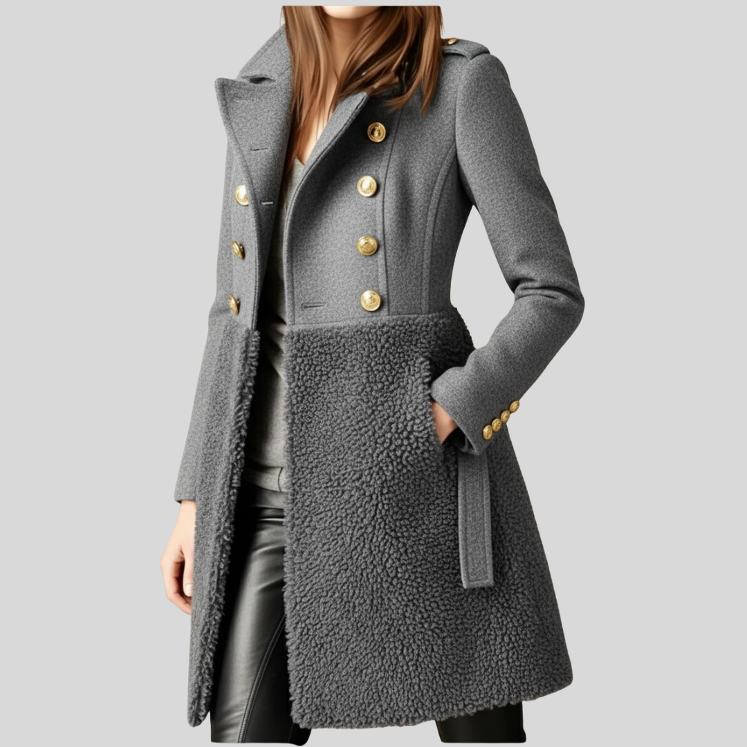 Havory | Structured Shearling Long Coat