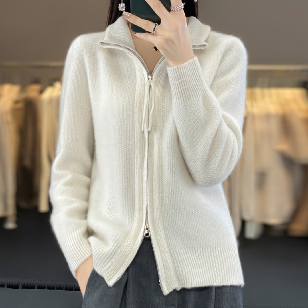 Katrina | Minimalist Zip Sweater