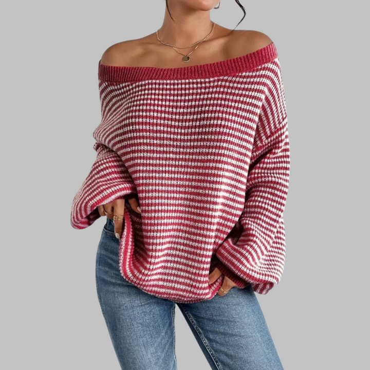 Poshiko | Casual Drop Shoulder Sweater
