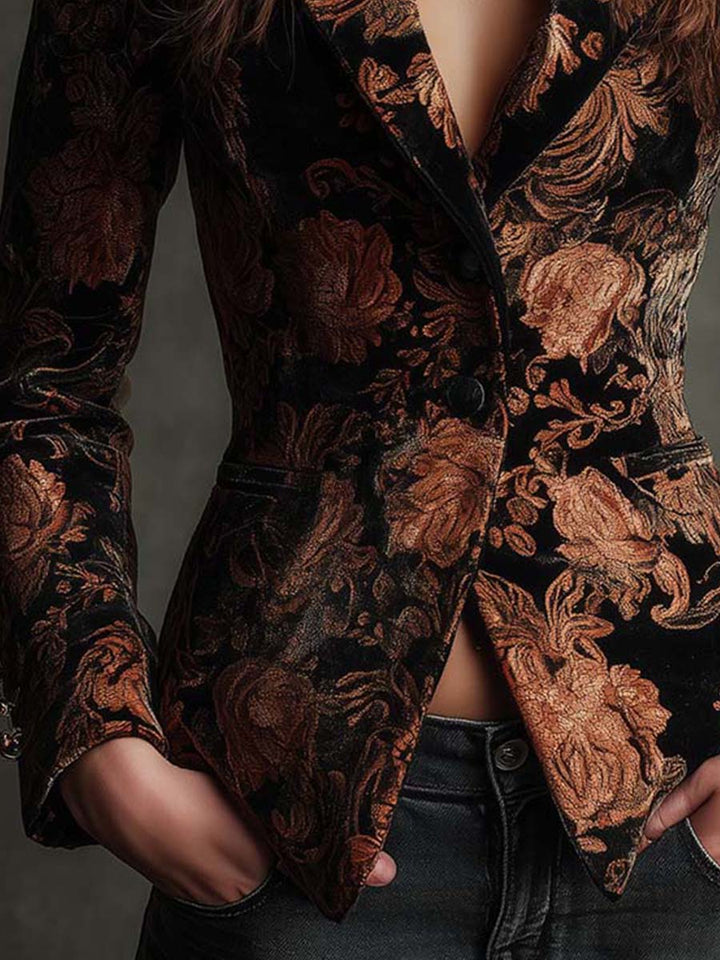 Roxanne | Floral Print Tailored Blazer