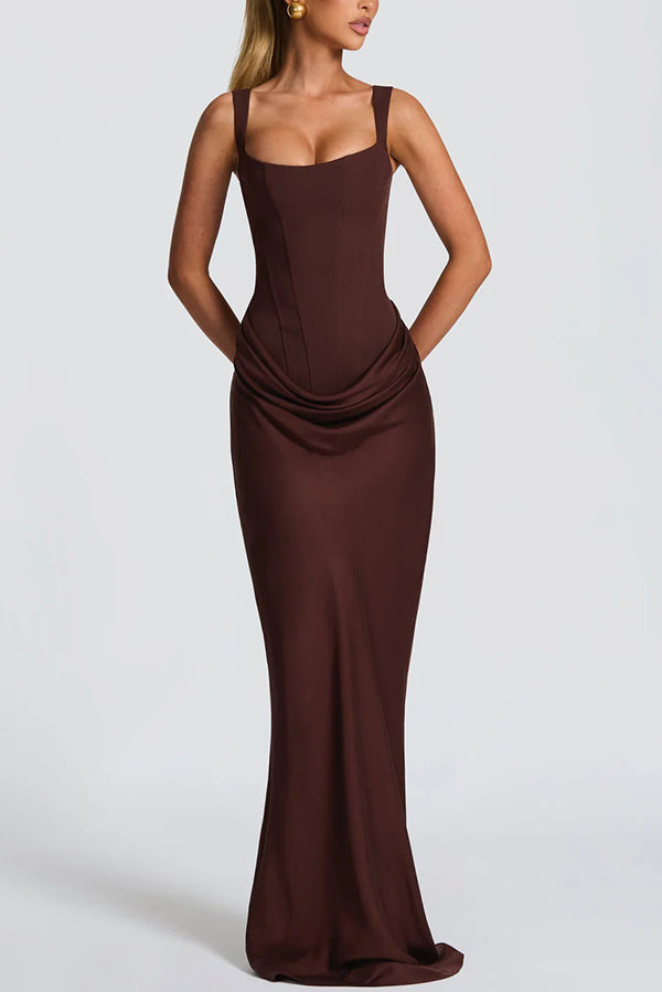 Mckenna | Square Neckline Maxi Dress