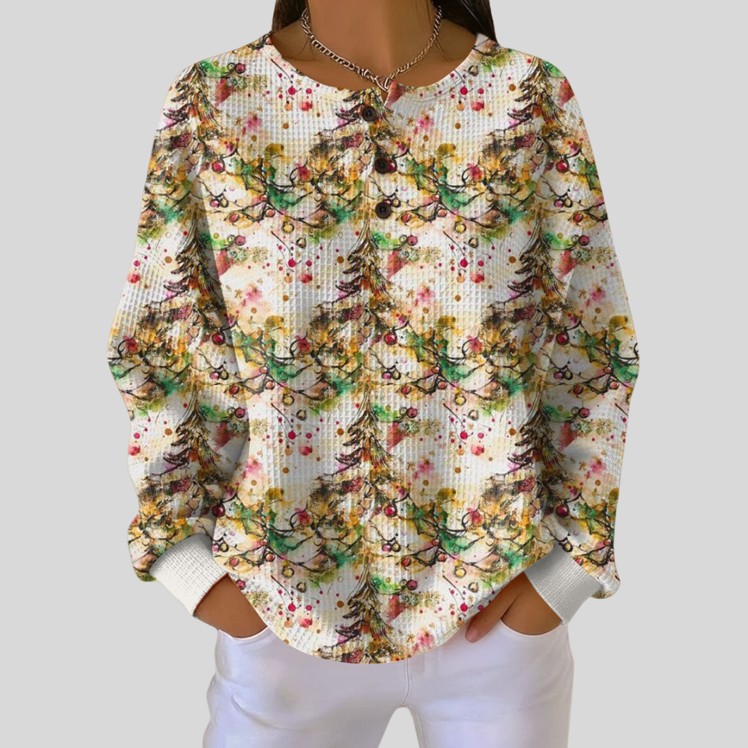 Mille | Christmas Tree Pattern Sweatshirt