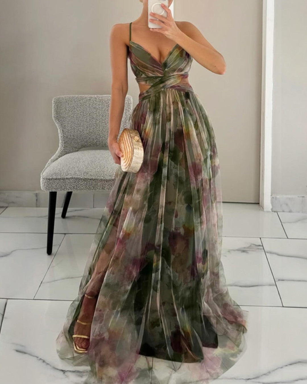 Marbella | Spaghetti Strap Maxi Dress