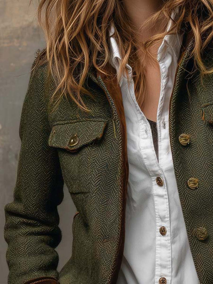 Rosalinde | Vintage Herringbone Blazer