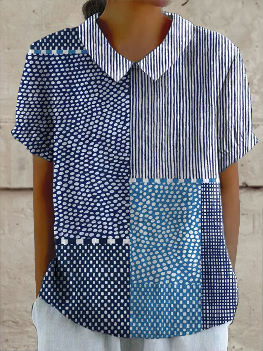 Anwen | Patchwork Print Shirt