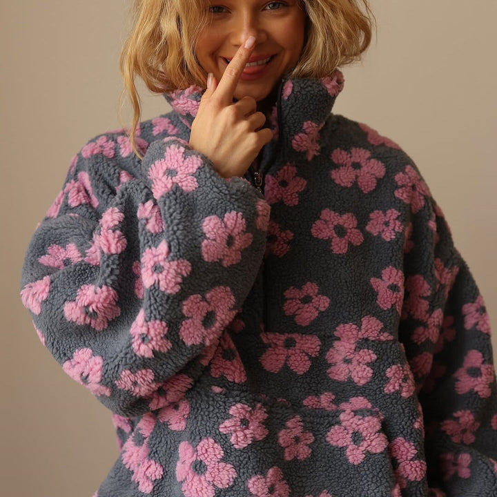 Oriana | Fleece Pullover Bloom