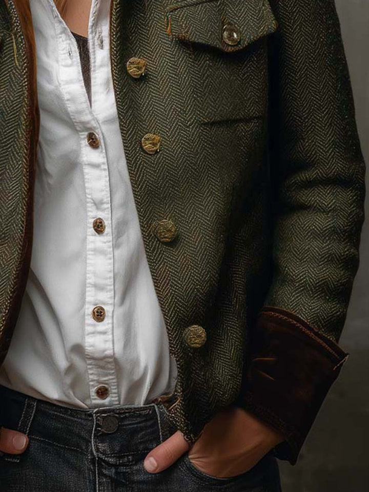 Rosalinde | Vintage Herringbone Blazer