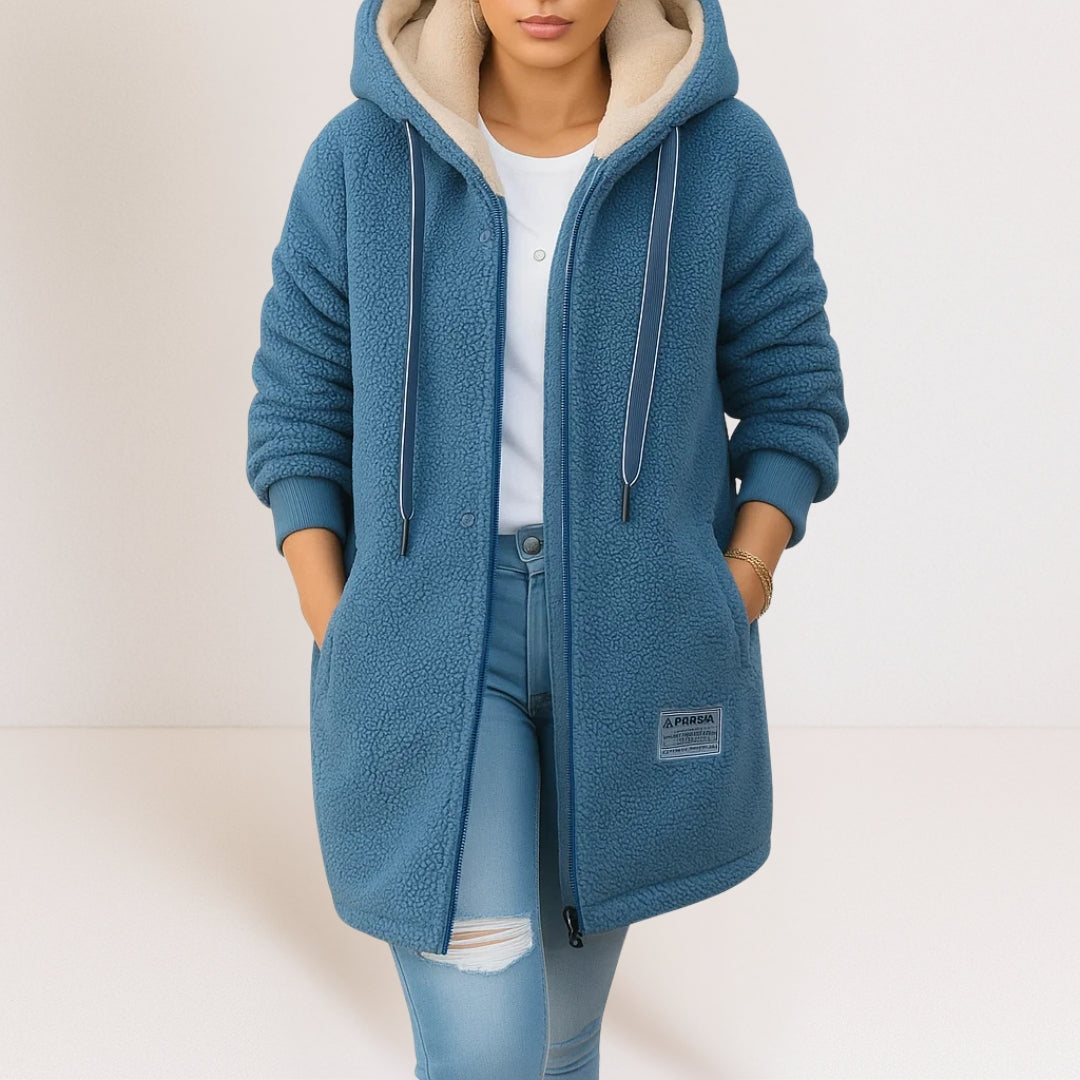 Glenda | Cozy Zip Hooded Jacket