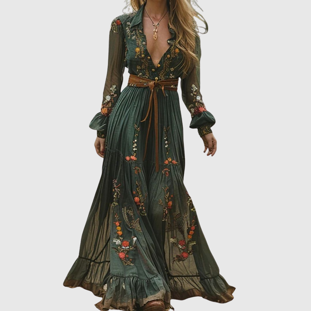 Reva | Romantic Boho Maxi Dress