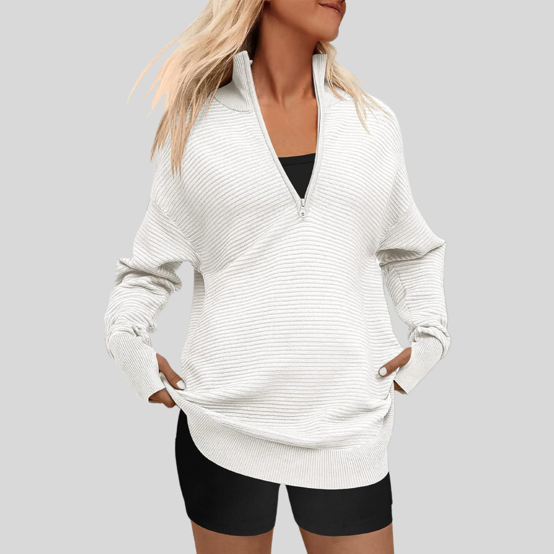 Quinn | Cozy Quarter Zip Sweater