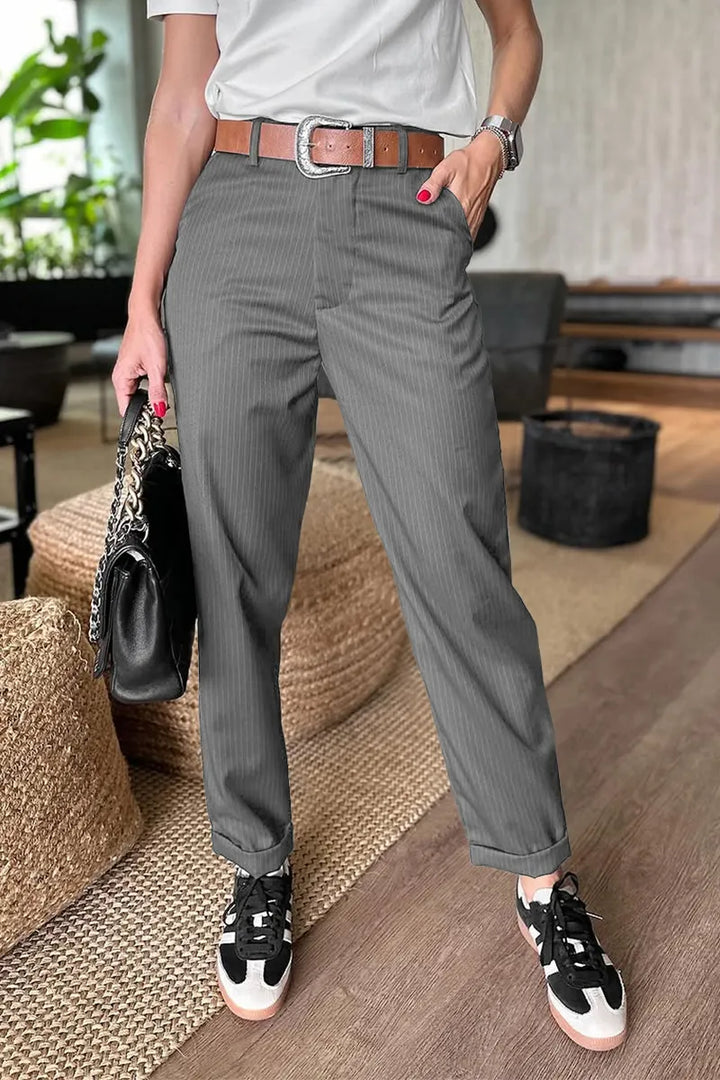 Audra | Striped Elegance Pants