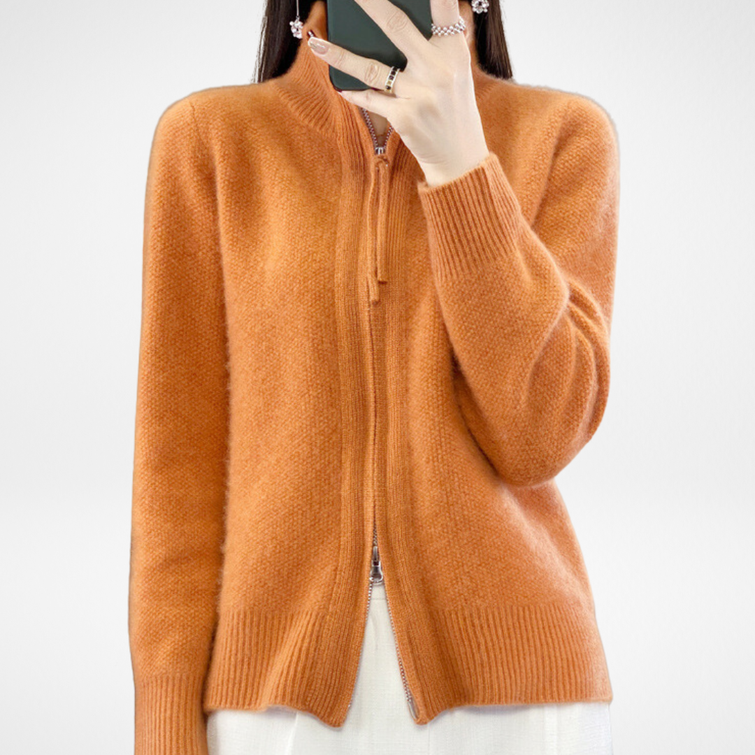 Katrina | Minimalist Zip Sweater
