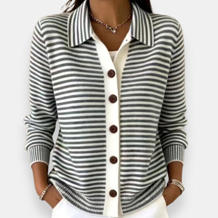 Brita | Striped Cardigan